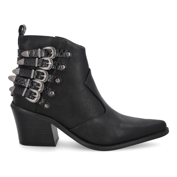 Botin Taco Negro 33761