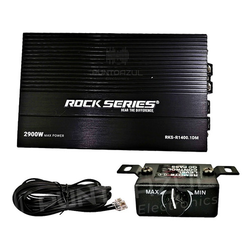 Amplificador Rock Series Rks-r1400.1dm 2900w Max Clase D 1ch Color Negro