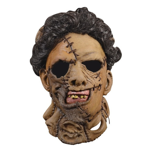 Máscara Masacre En Texas Leatherface 2 Halloween Terror Color Marrón Claro