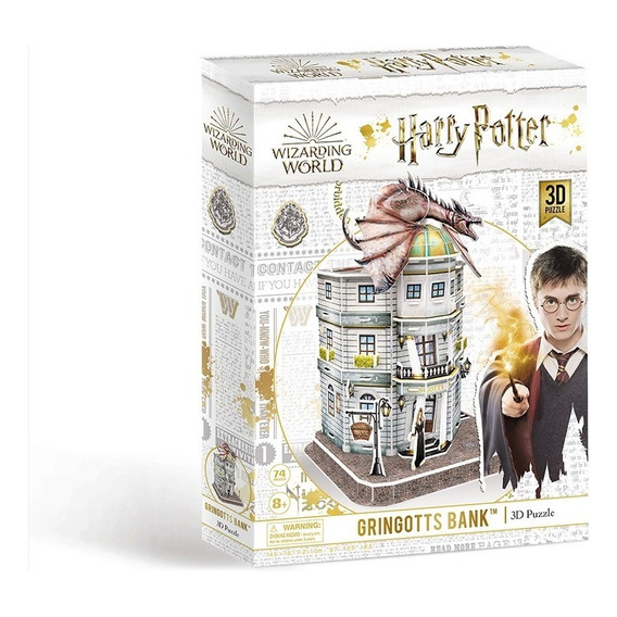 Puzzle 3d - Harry Potter Gringotts Bank - Cubicfun