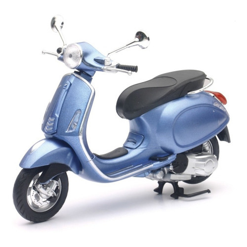 Moto Piaggio Vespa Primavera Escala 1:12 New Ray Coleccion Color Celeste