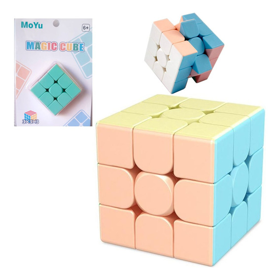 Cubo Magico Rubik Moyu Color Pastel 3x3 Velocidad 