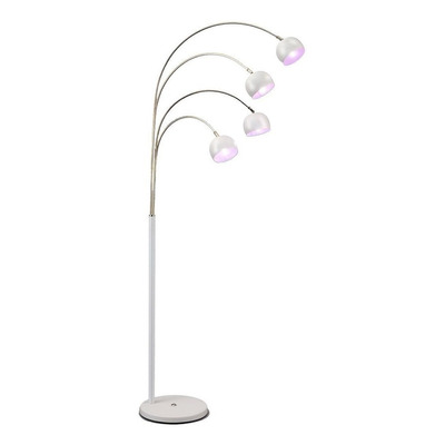 Lampara De Pie Miro 4 Luces Blanca Apto G9 Deco Moderno Nk