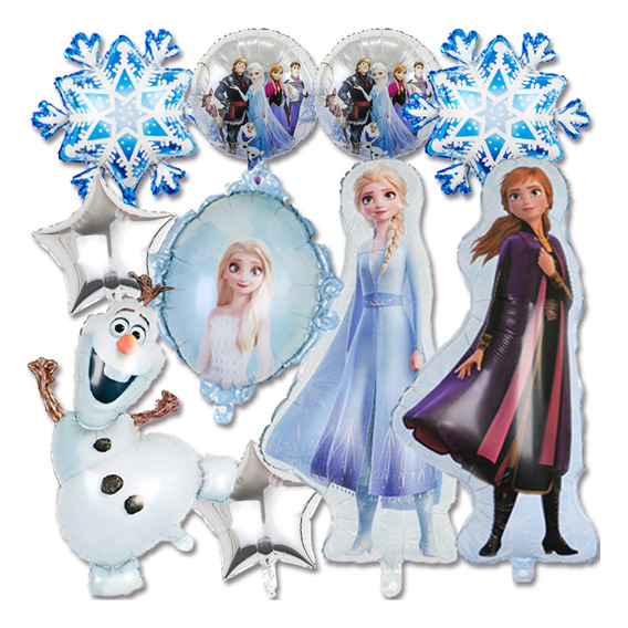 Kit De Globos De Frozen Elsa Para Decoración De Cumpleaños