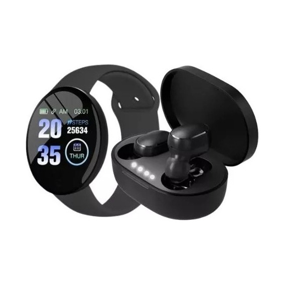 Auriculares Inalámbricos In Ear A6s + Smartwatch Reloj D18