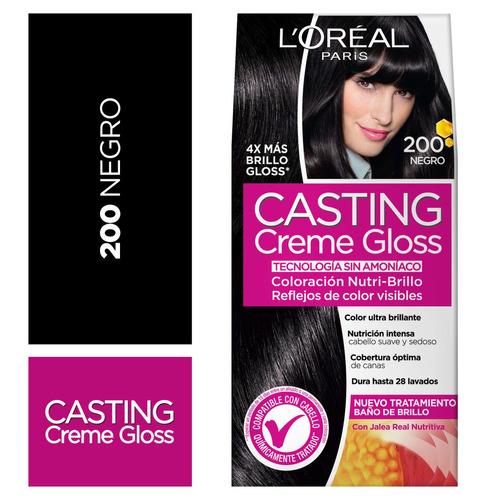 Tintura Creme Gloss 200 L´oreal Negro Casting