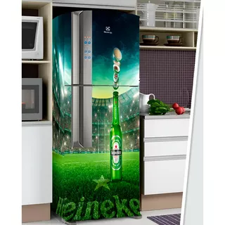 Adesivo Geladeira Decorativo Freezer Completo Heineken 12