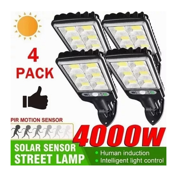 4pack De Luz Solar Mazorca Al Aire Libre Super Brillante Lám