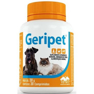 Geripet Suplemento Cães E Gatos Vetnil C/30 Comprimidos