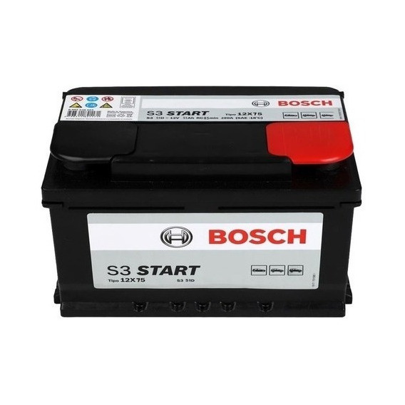 Batería Auto Bosch 12x75 S3 Start Gnc/diesel/nafta