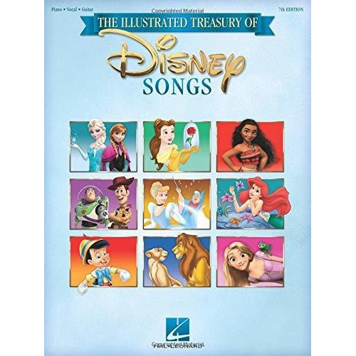 The Illustrated Treasury Of Disney Songs., De Walt Disney. Editorial Hal Leonard, Tapa Blanda En Inglés, 2021
