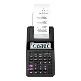 Calculadora Mini Impresora Compacta Hr-8rc-bk-dc Casio 