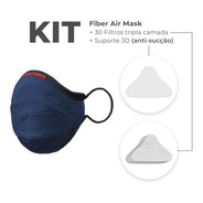 Kit Máscara Proteção Fiber Knit 3d Sport Air Mask Original