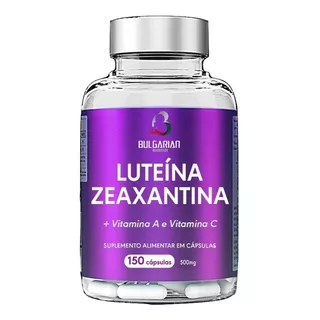 Suplemento Em Cápsulas Bulgarian Luteína + Zeaxantina Vitamina A E Em Pote De 100g