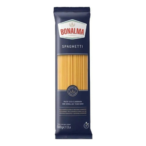 Spaghetti Bonalma 500g trigo duro