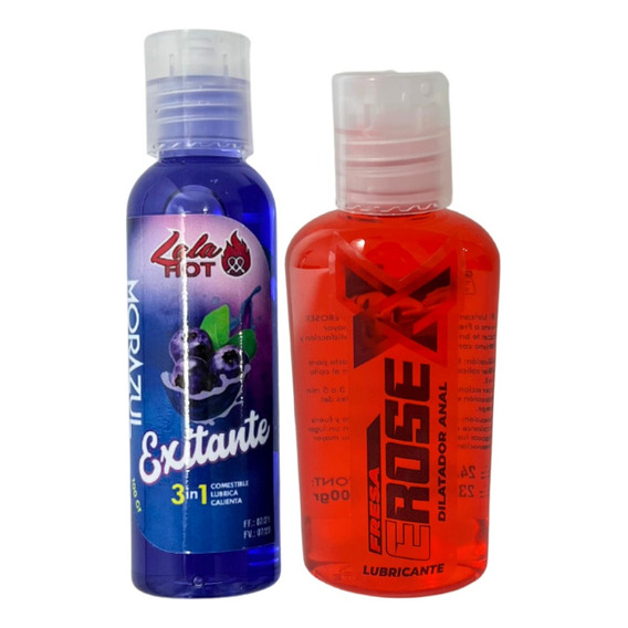 Gel Intimo Lubricante Sabor Fresa + Dilatador Anal Manzana