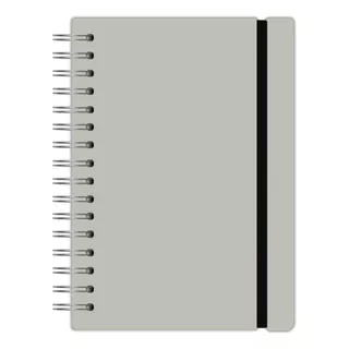 Cuaderno Estudio A5 Rayado 80 Hojas Cuero Reciclado Gris 20