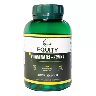 Vitamina D3 2000ui + K2 Mk7 100mcg 120cps - Equity Nutrition