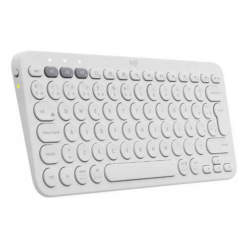 Teclado Bluetooth Multidispositivo Logitech K380 White Color del teclado Blanco Idioma Español Latinoamérica