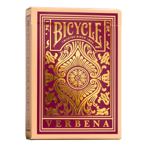 Bicycle Verbena Premium Poker Red Back Deck, idioma inglés