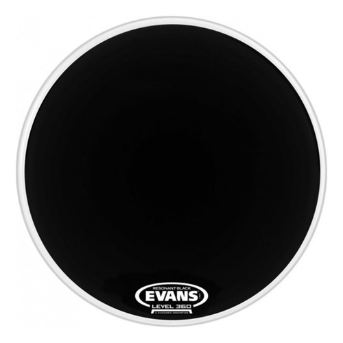 Parche Bombo Evans Resonante Negro 20 Pulgadas Bd20rbg