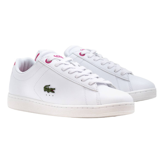 Tenis Lacoste Niña, De Piel, Modelo Carnaby Evo, Dos Tonos