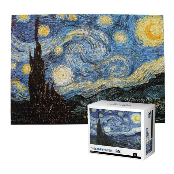 Rompecabezas 1000 Piezas 70x50cm Starry Night Van Gogh