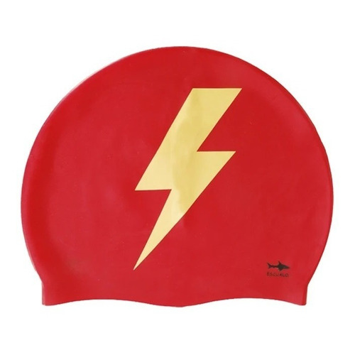 Gorra Natacion Adulto Modelo Rayo - Escualo Color Rojo Diseño de la tela Estampado Talla unitalla