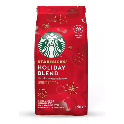 Café Molido Starbucks Holiday Blend Sin Tacc 190g