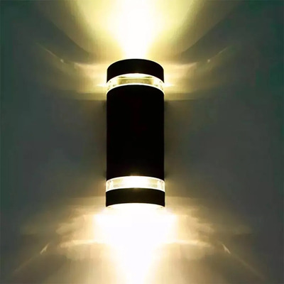 Aplique Difusor Bidireccional Curvo Ext Aluminio Apto Led