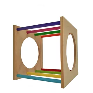 Montessori Cubo Cuadrado Madera  Pikler Waldorf  