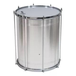 Surdo Alumínio 16 Pol 60cm Luen Escola Samba Enredo Aro Bala