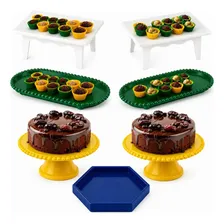 Kit Festa Futebol Brasil 7 Peças Enfeite De Mesa