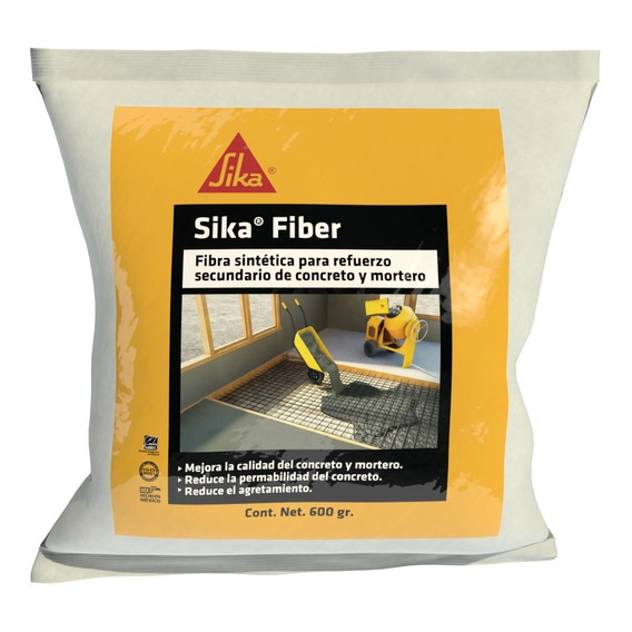 Sika Fiber Fibra Sintética Bolsa Biodegradable 600 Gramos