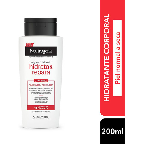 Loción Neutrogena Body Care Intensive Hidrata Y Repara 200ml Fragancia Limón Tipo de envase Pote