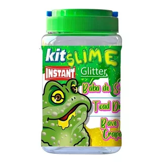 Kit Slime Glitter Baba De Sapo