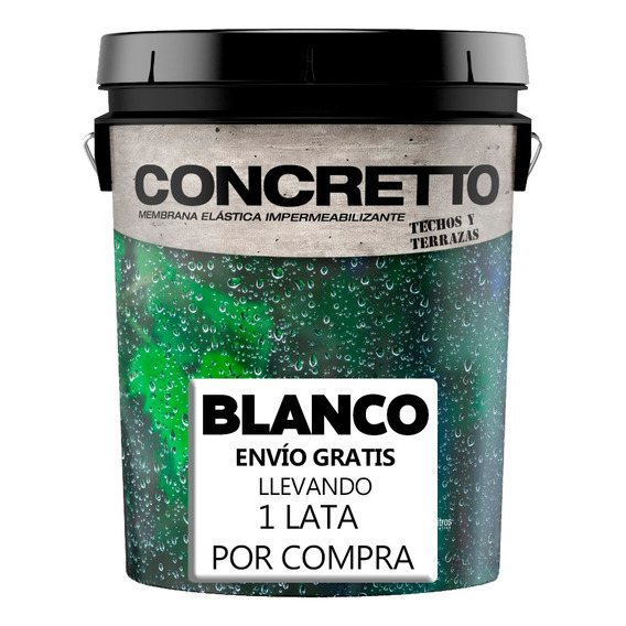 Membrana Liquida Para Techos Y Terrazas Concretto 24kgs 