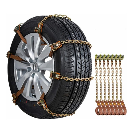 Cadena Nieve Set 10u Auto Camioneta Ajustable Acero 165-215