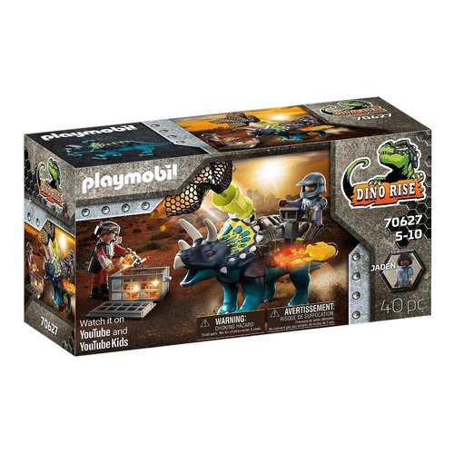 Bloques Para Armar Playmobil Dino Rise Triceratops Disturbio Cantidad de piezas 40