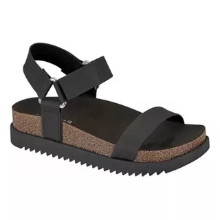 Sandália Birken Flatform Tratorada Confortável Moleca Macia