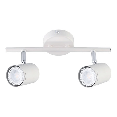 Aplique 4 Luces Blanco Cromo Moderno Apto Led U1204 Mks