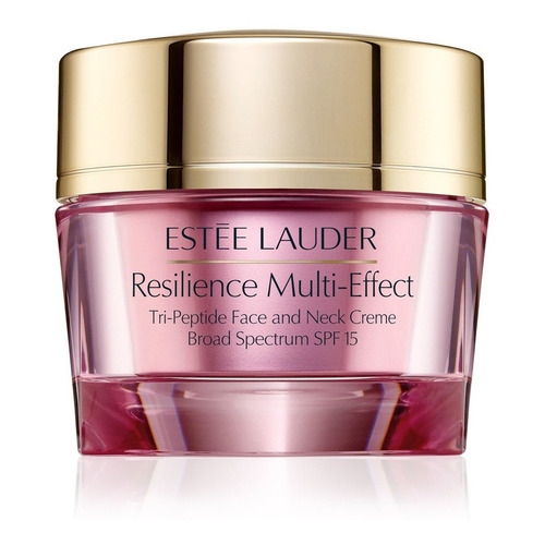 Crema Hidratante Tri-Peptido para cara y cuello SPF 15 Estée Lauder Resilience Multi-Effect día para piel mixta/normal de 1.7oz