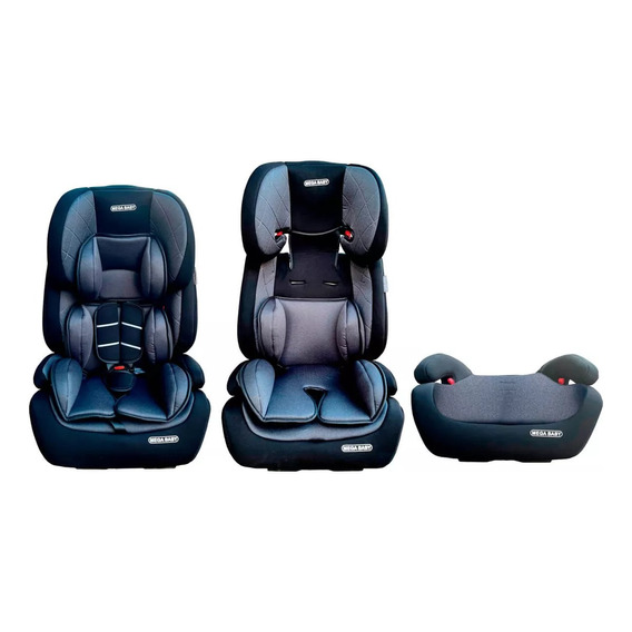 Butaca Booster Auto Bebe Mega Baby Volt Con Isofix 9-36 Kg Color Negro Booster Megababy Volt Isofix