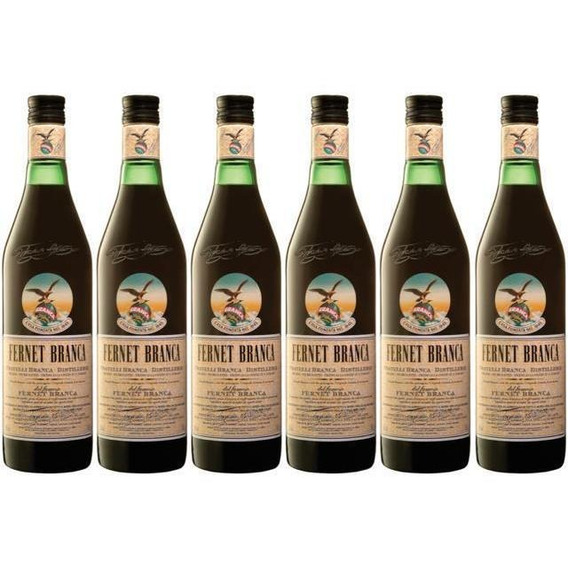 Fernet Branca 750ml Botella Caja X6 Envio Gratis Fullescabio