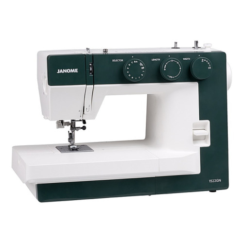 Máquina de coser recta Janome 1522BL portable verde 220V - 240V