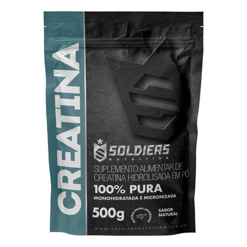 Suplemento en polvo Soldiers Nutrition  Soldiers Nutrition Creatina Monohidratada en sobre de 500g