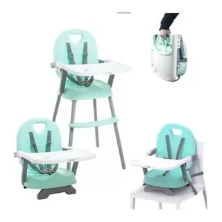 Silla De Comer Bebe 3 En 1 Love 660 Convertible Booster Color Verde Silla Convertible