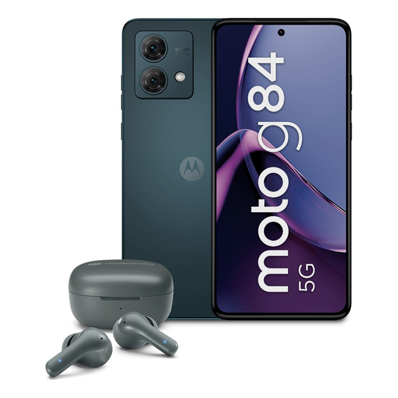 Celular Motorola G84 5g 8gb 256gb Negro + Audífonos Buds