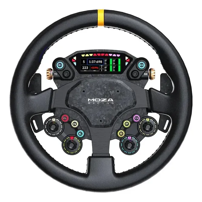 Imagen 1 de 6 de Volante De Competición Gaming Profesional Moza Cs Pro Negro