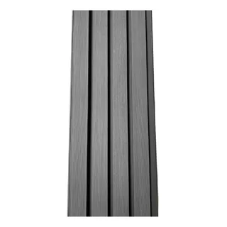 Lambrin Para Exterior Wpc Gris 3 Piezas Green Line